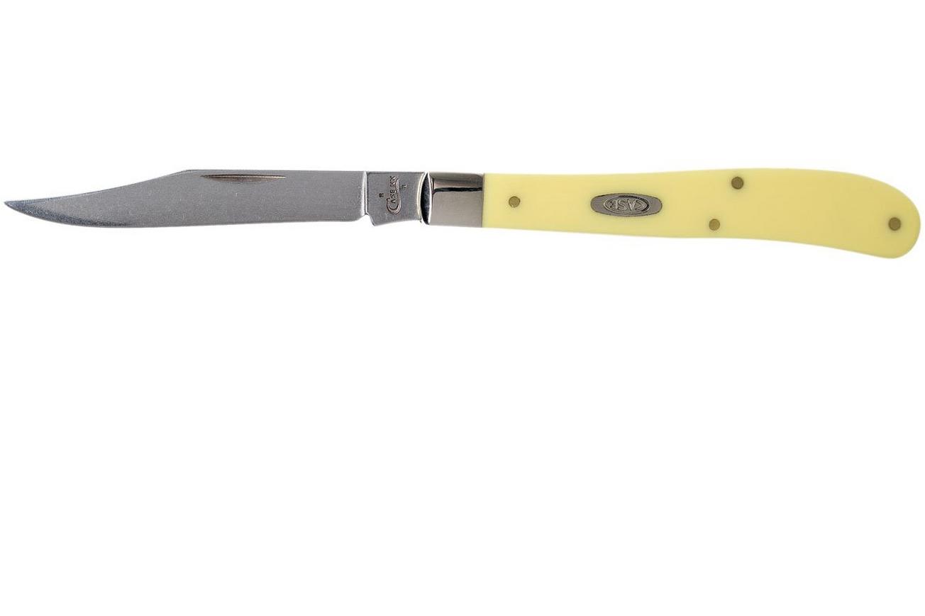 Case Slimline Trapper Yellow Synthetic, 80031, 31048 SS zakmes