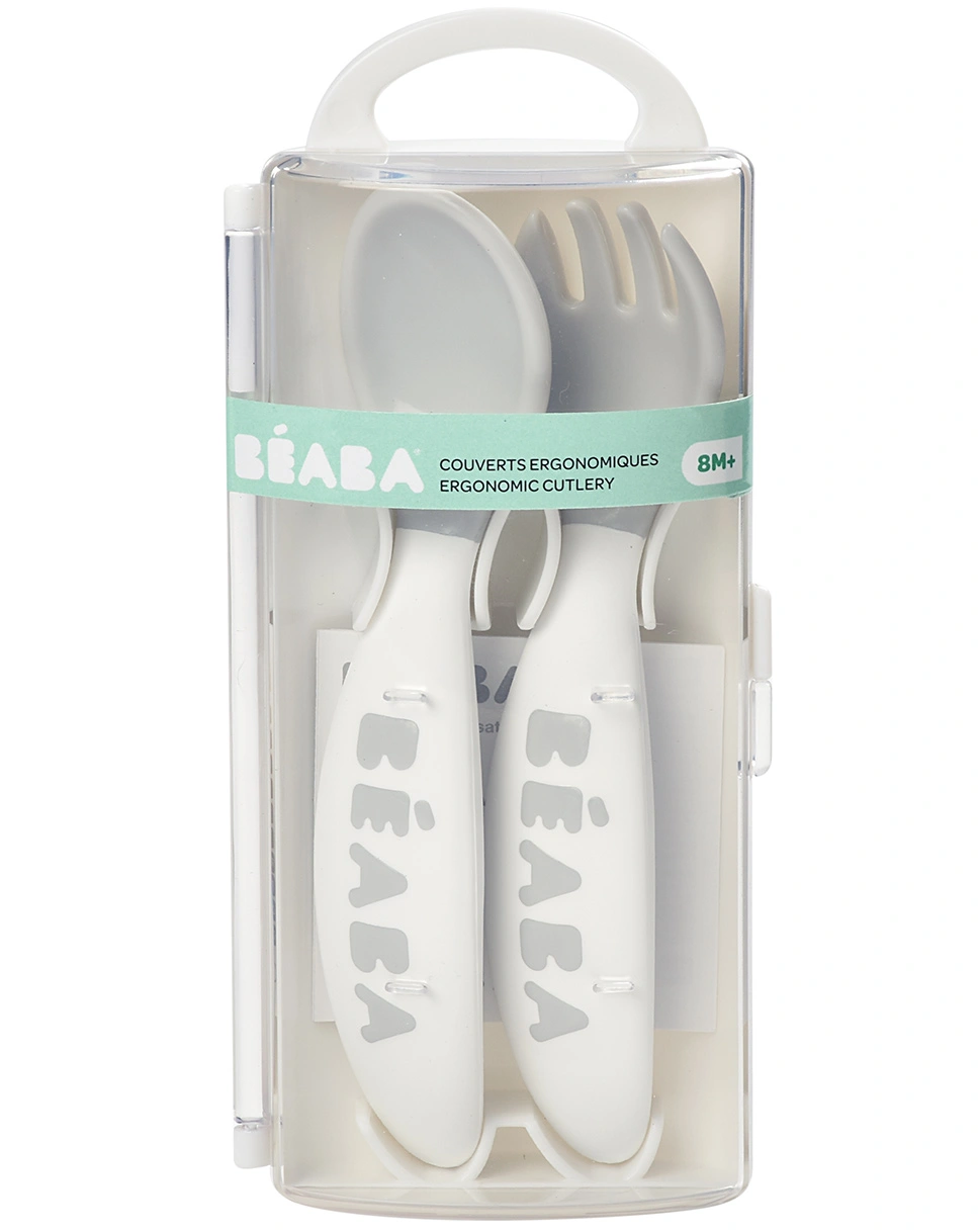 Besteckset I'M SO BIG 2-teilig in light grey