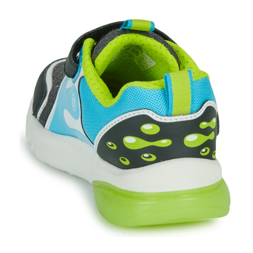 Geox - J CIBERDRON BOY - Noir / Bleu / Vert