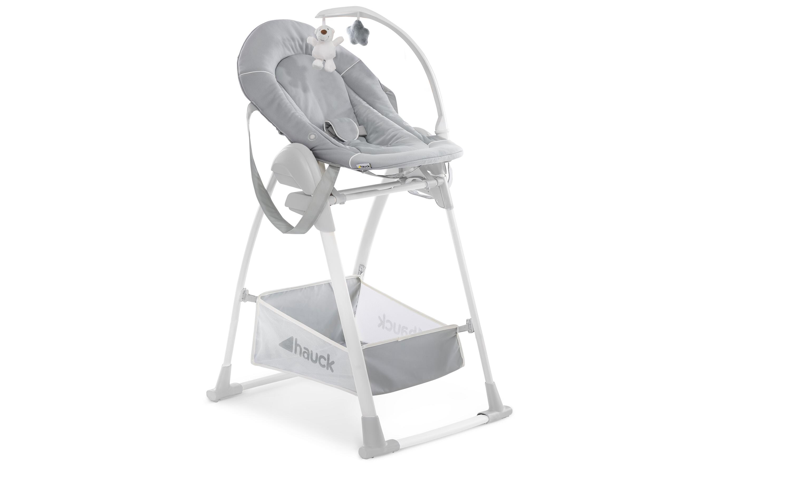 Hochstuhl Sit N Relax 3in1 Stretch Grey<br>Set mit Babysitz, Kindersitz und Wippgestell