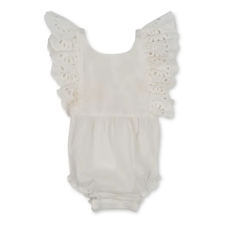 Konges Sløjd Barboteuse Posey Coton Bio | Blanc