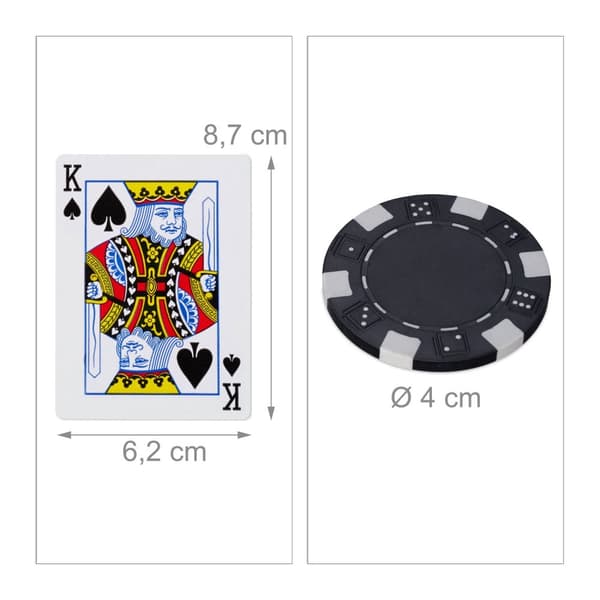 Pokerbag med 300 sjetonger