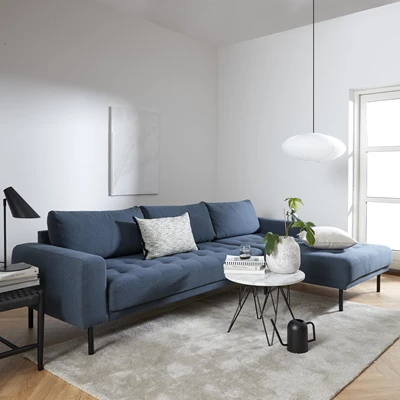 Halfdan højrevendt sofa med chaiselong