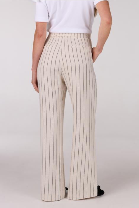 Juffrouw Jansen ecru dames broek
