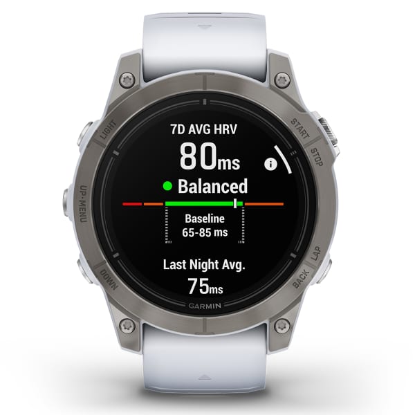 Montre cardio GPS GARMIN EPIX PRO (G2) 47MM SAPPHIRE SAPPHIRE/TITANE WHITE