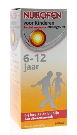 Nurofen Voor Kinderen Aardbeien Suspensie 100ml
