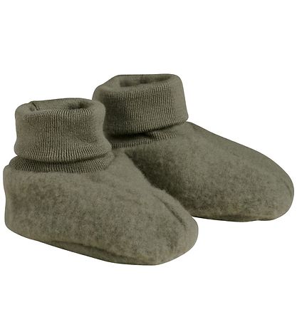 Fixoni Krabbelschuhe - Wolle - Deep Lichen Green