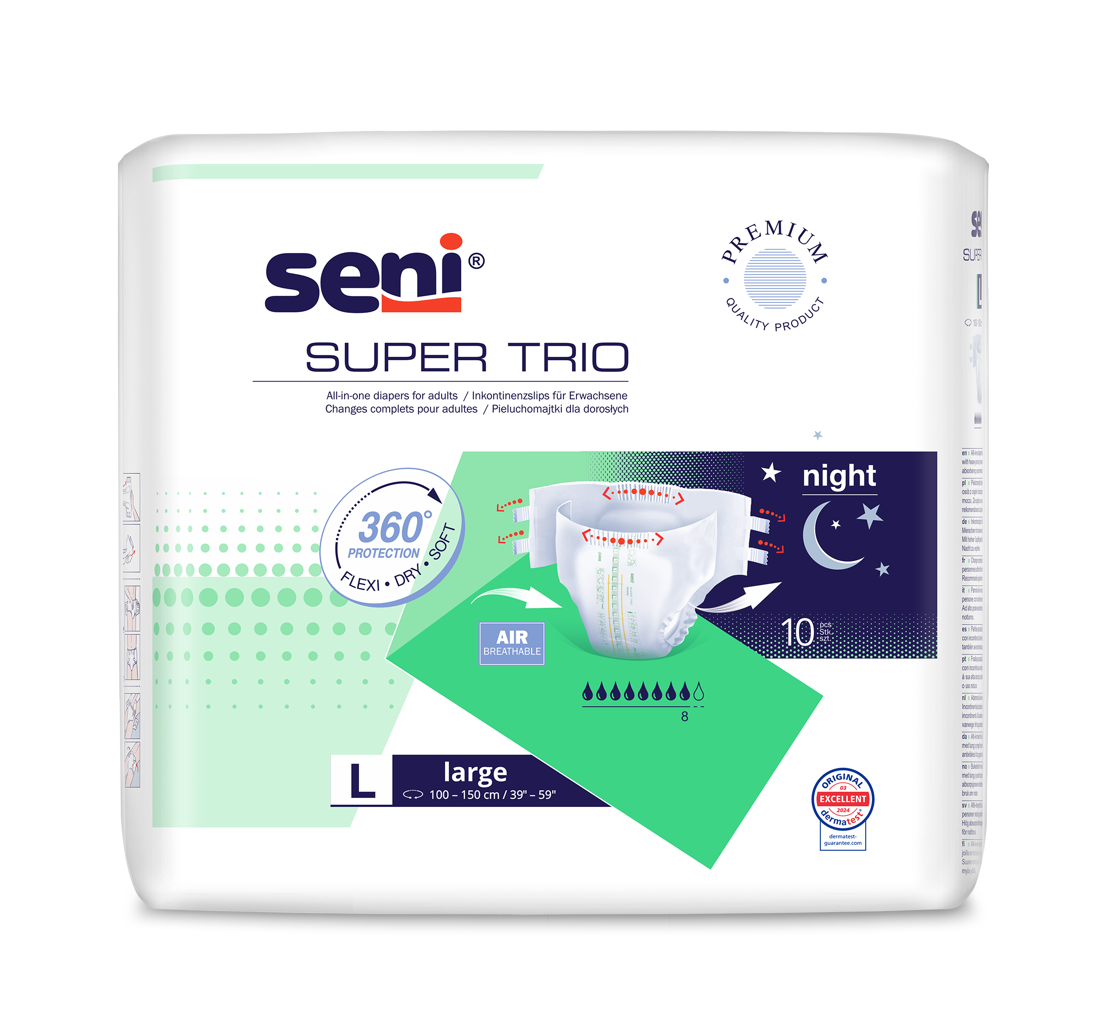 Seni Super Trio<br>10 Stück, Beutel, L