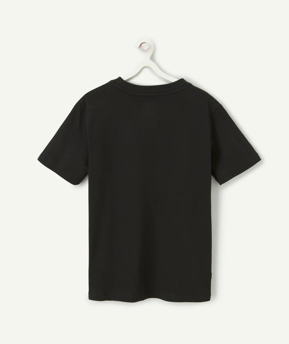 NEW BALANCET-SHIRT FILLE NOIR EN COTON ESSENTIALS REIMAGINED ARCHIV