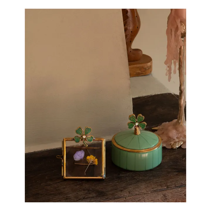 Doing Goods Cadre photo en laiton Lucky Clover | Doré