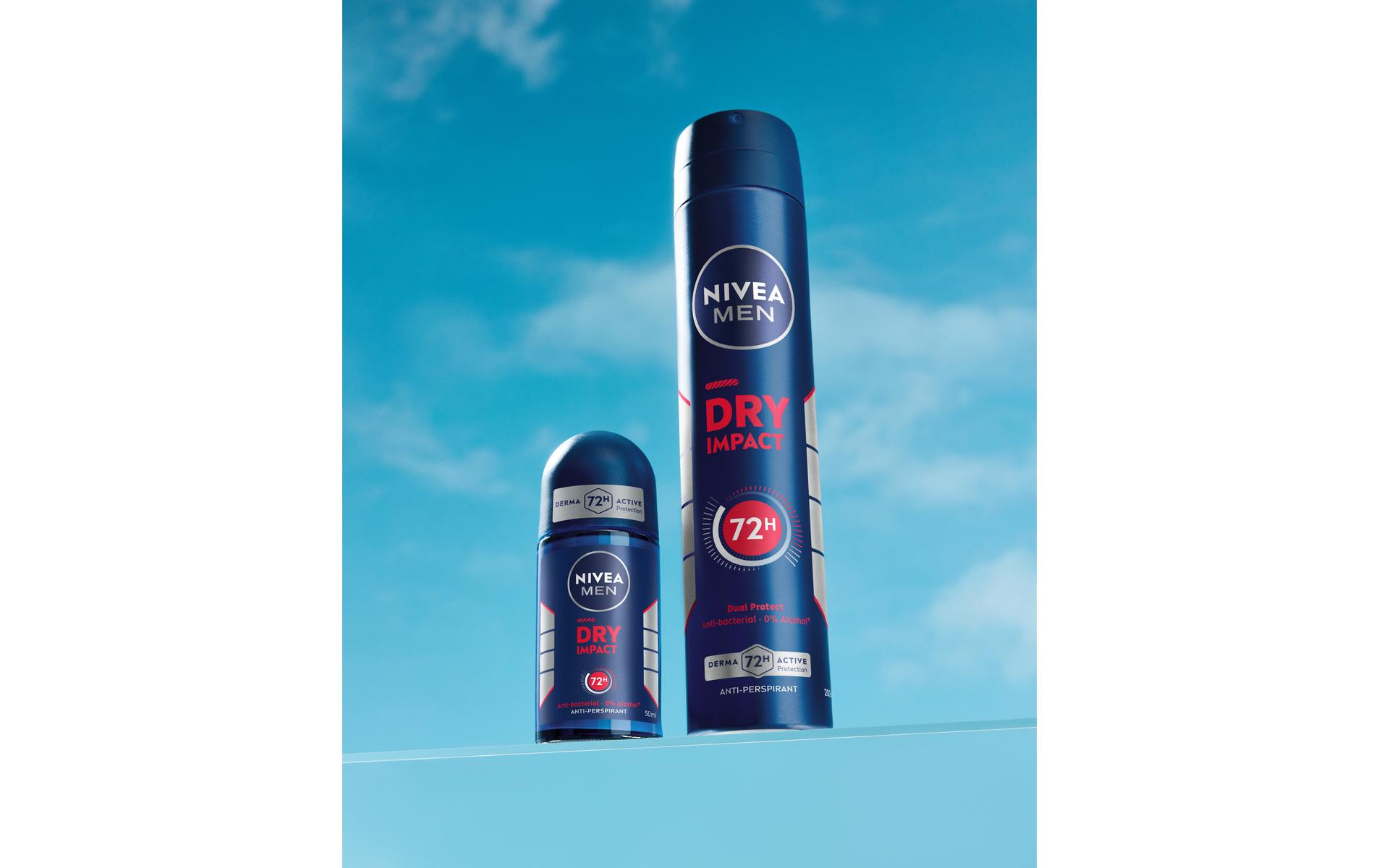 Deo Roll-on Dry Impact Male 50 mlRoll-on für spürbar frischen Schutz