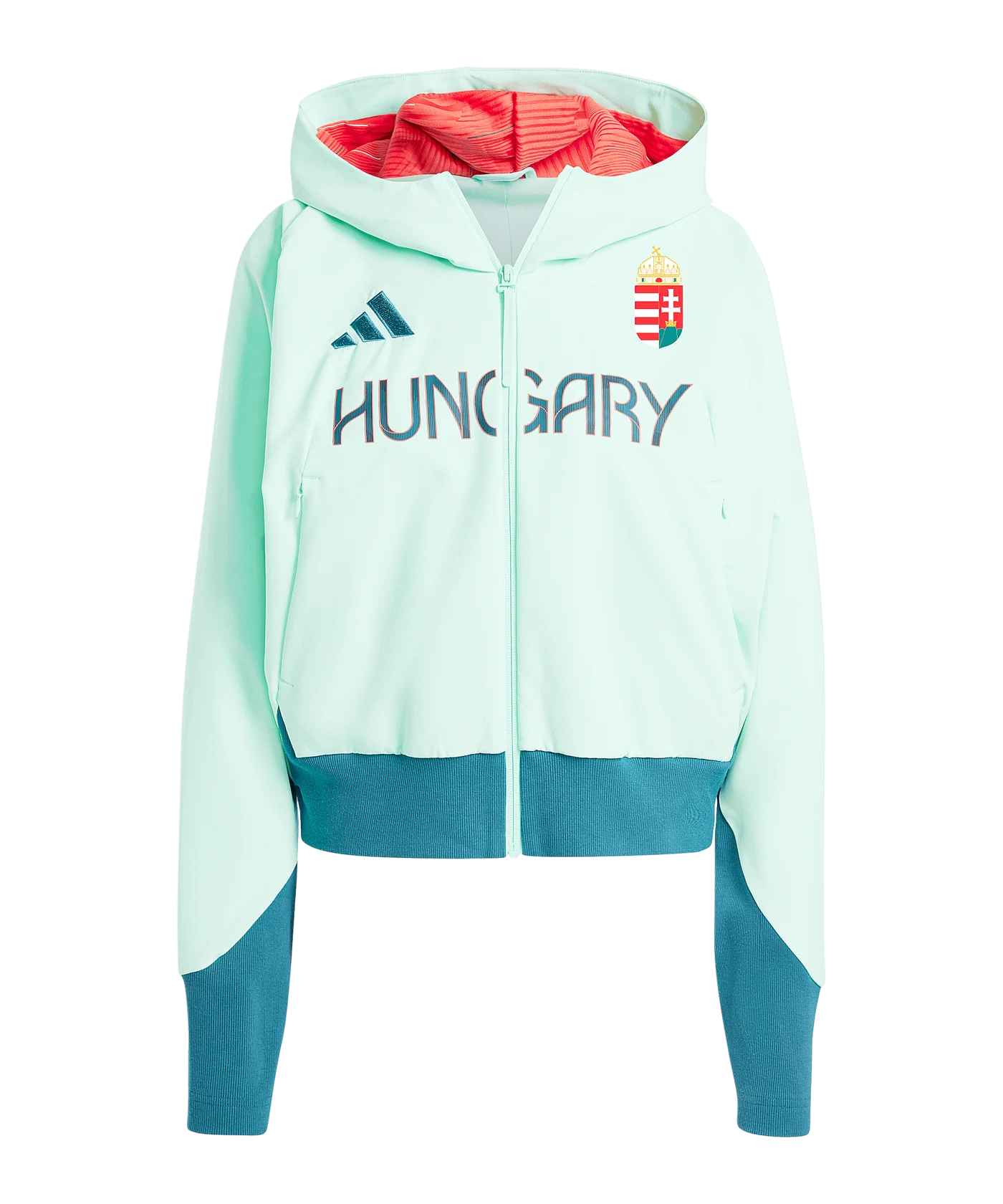 adidas Team Kapuzenjacke Damen Grün