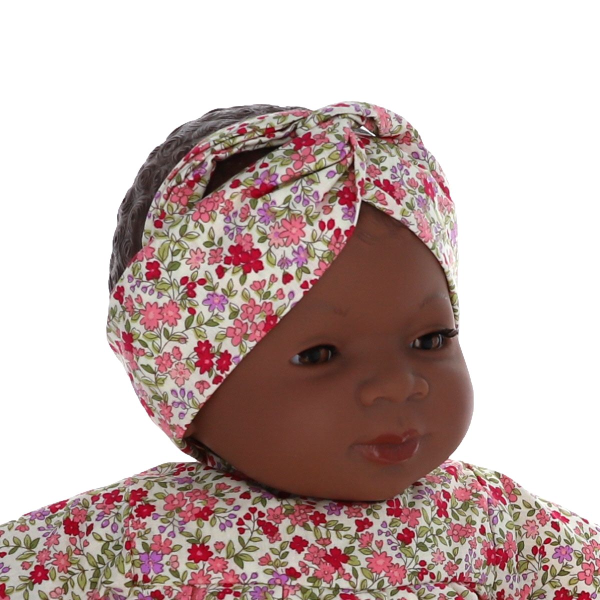 Poupée Rosie fleurette rose Frisette