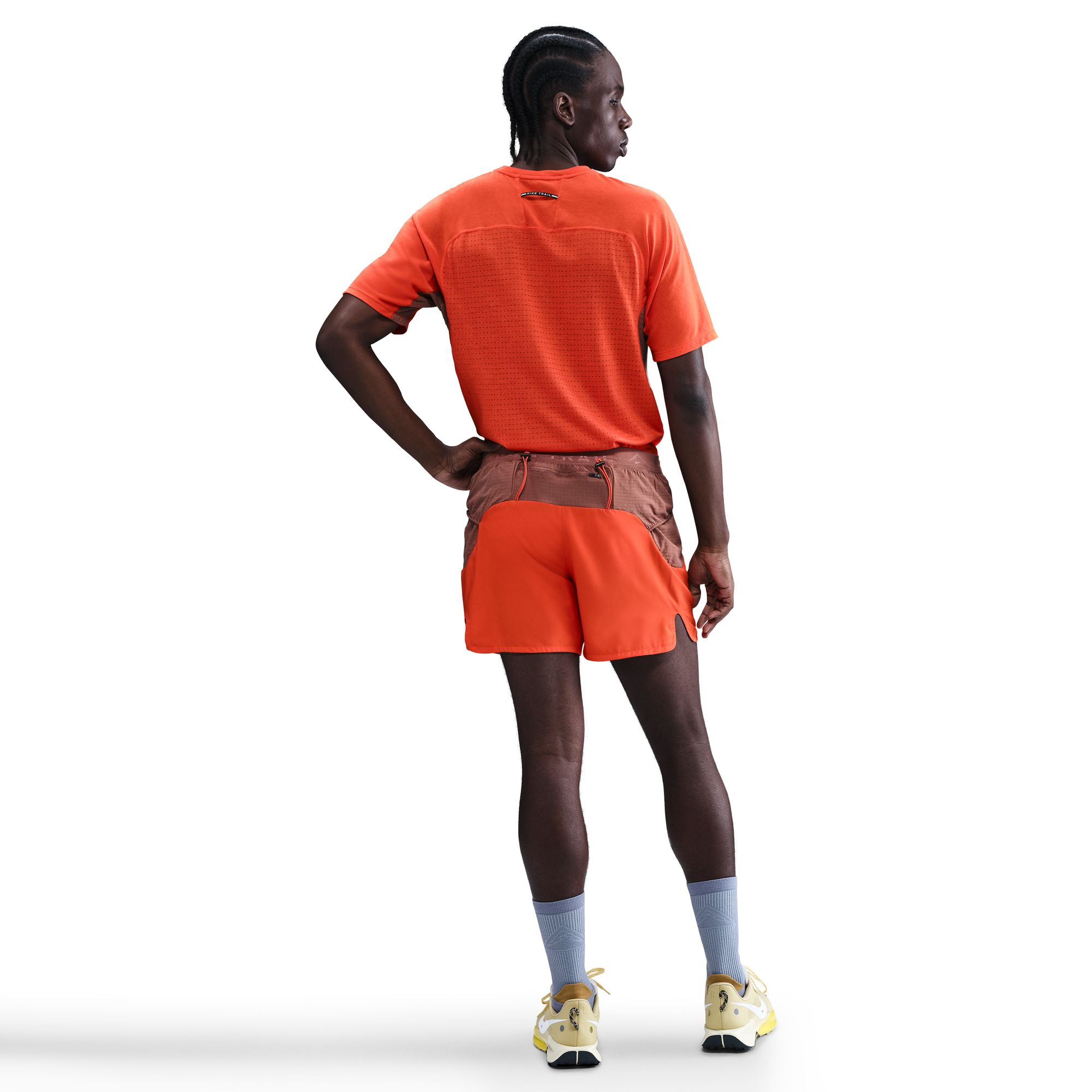 Trail Dri-FIT ADV Solar Chase T-Shirt Herre 633/Picante Red/Black