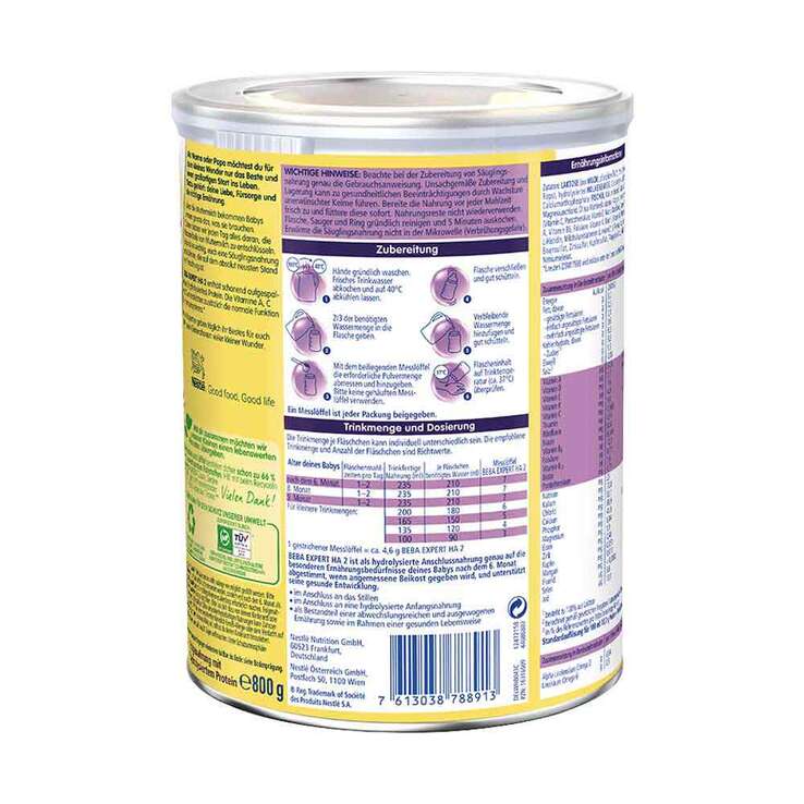 Nestle Beba Expert HA 2 Pulver, 800 g