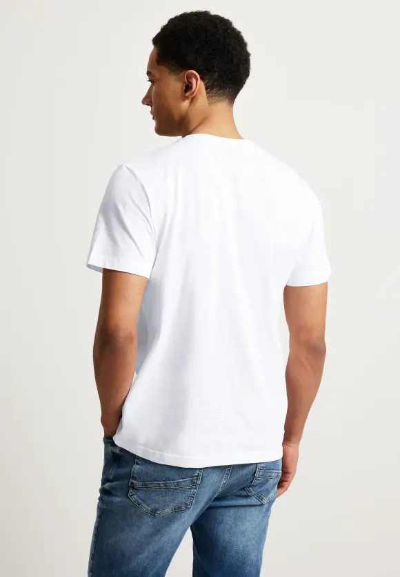 T-Shirt mit Frontprint - White