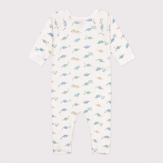Pyjama bébé en coton dinosaures   Marshmallow        de               Petit Bateau