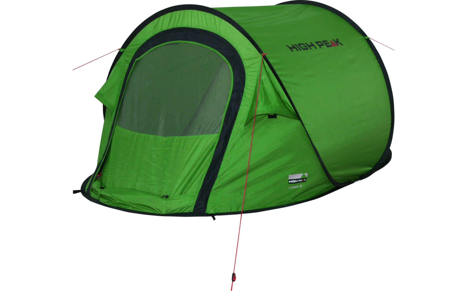 High Peak Vision 2 Einfachdach Pop Up Wurfzelt grün für 2 Personen