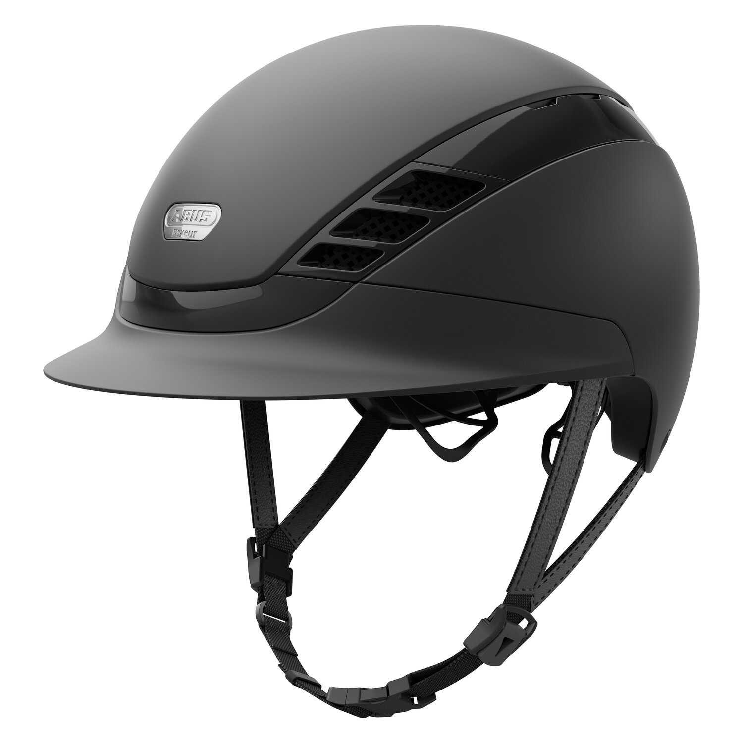 ABUS PIKEUR Reithelm AirLuxe Pure  - black