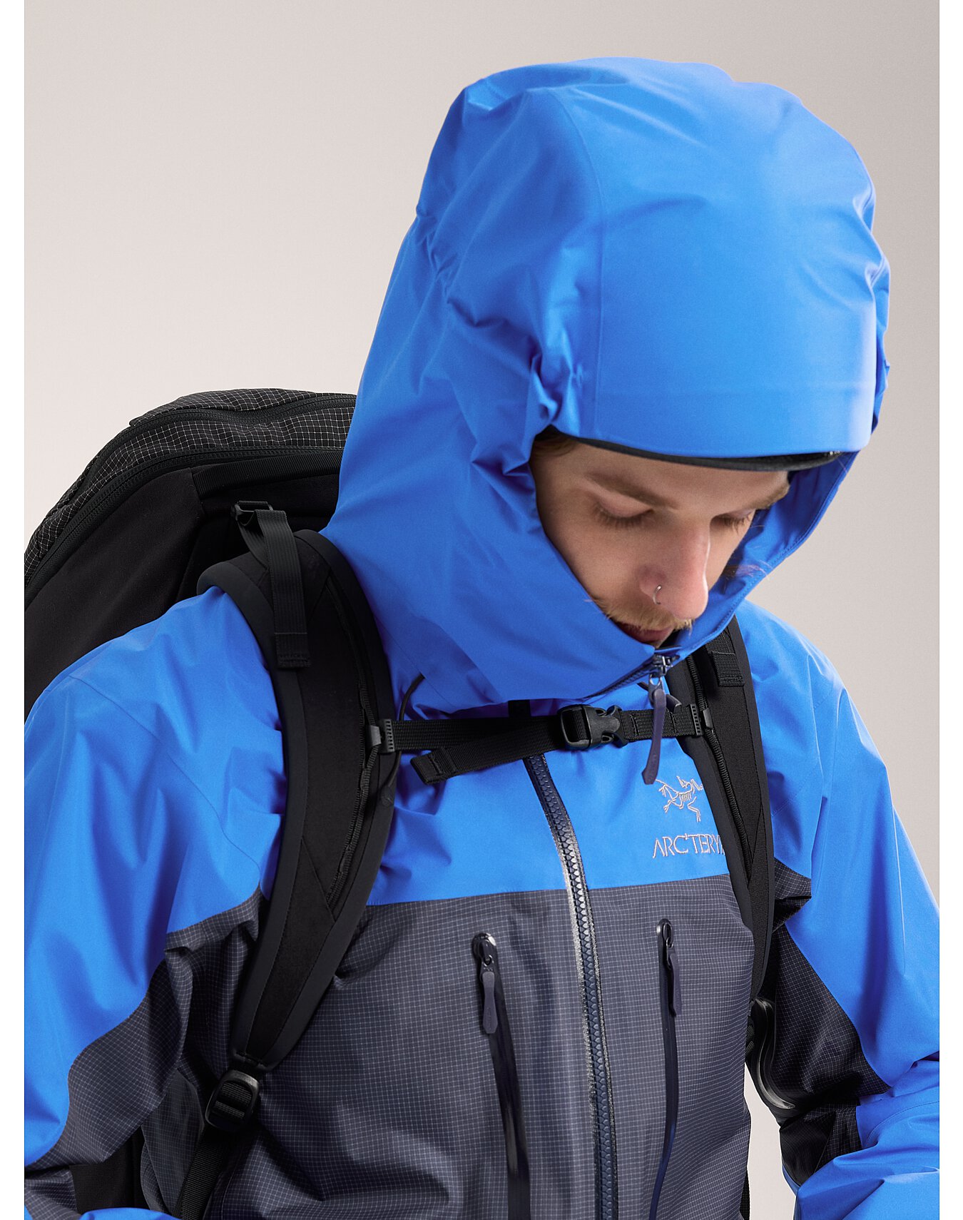 Arcteryx Alpha Jacket Black Sapphire/Light Vitalit