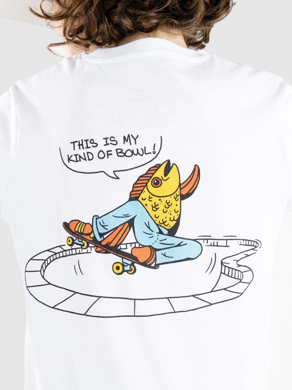 Blue Tomato My Kind Of Bowl Kids T-Shirt white