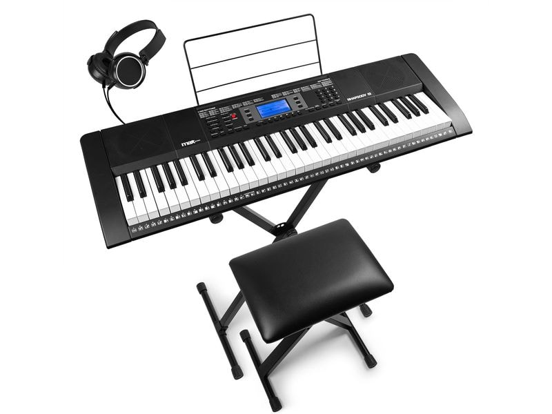 MAX Keyboard Rhapsody61 Tastatur mit 61 normalgrossen Tasten und LCD-Display