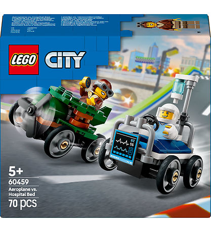LEGO® City - Rennwagenpaket: Flugzeug vs. Krankenhausbett 60459