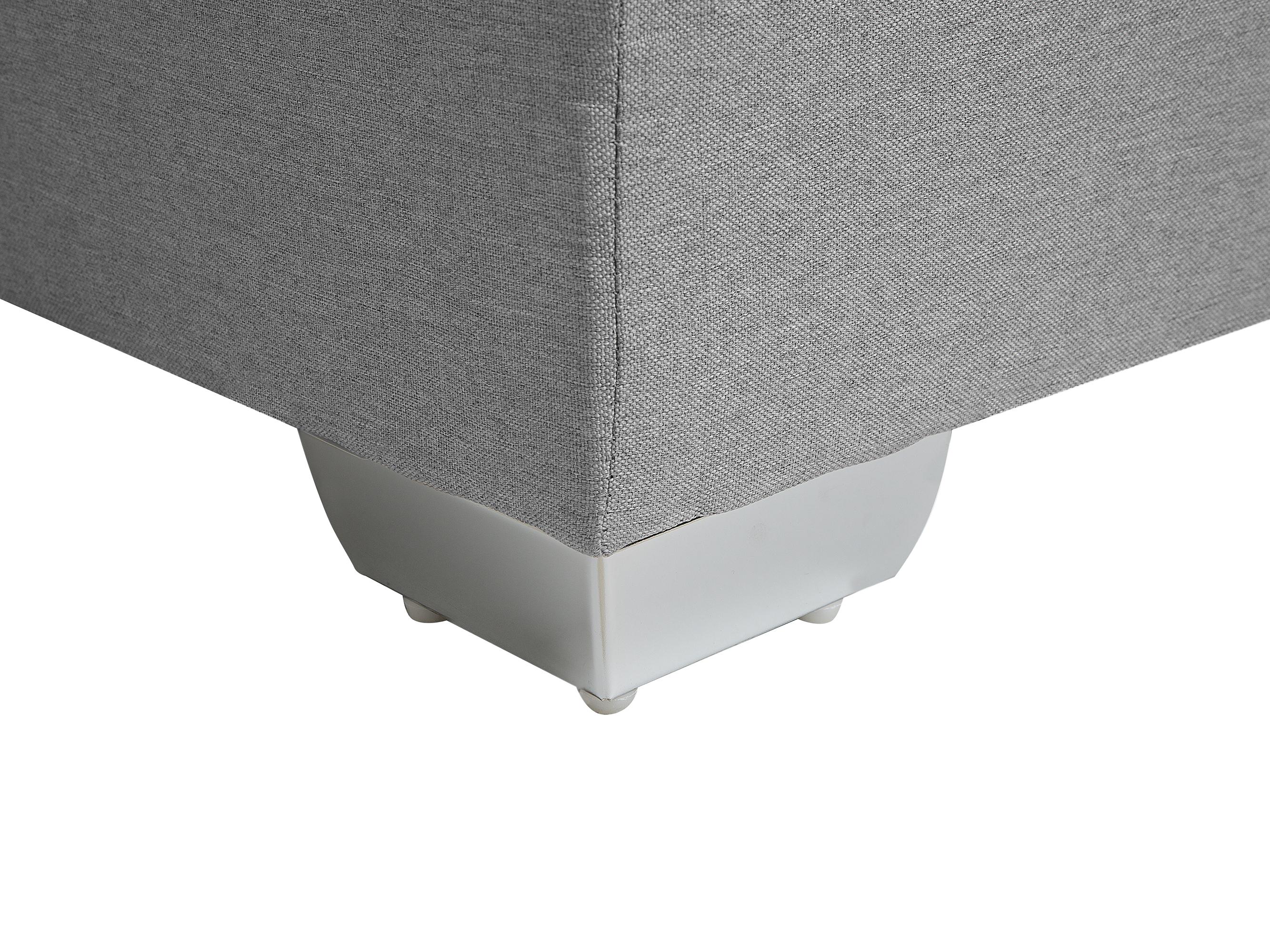 Boxspring Stof DUCHESS 180 x 200 cm Lichtgrijs