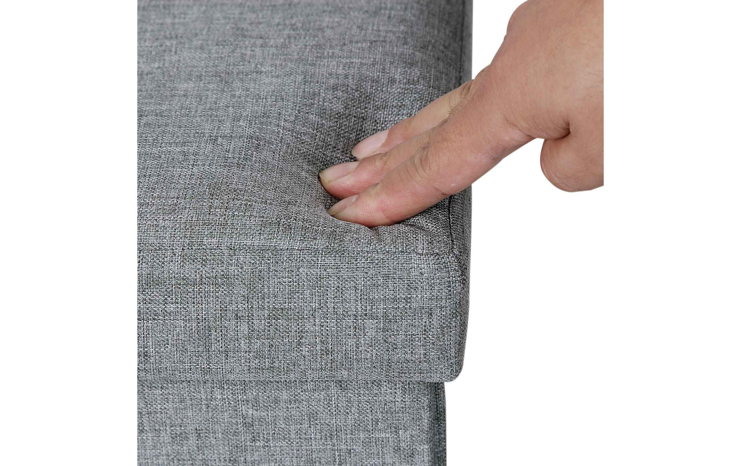 Sitztruhe Ottomane mit Stauraum 76 x 38 cm, GrauSitzbank