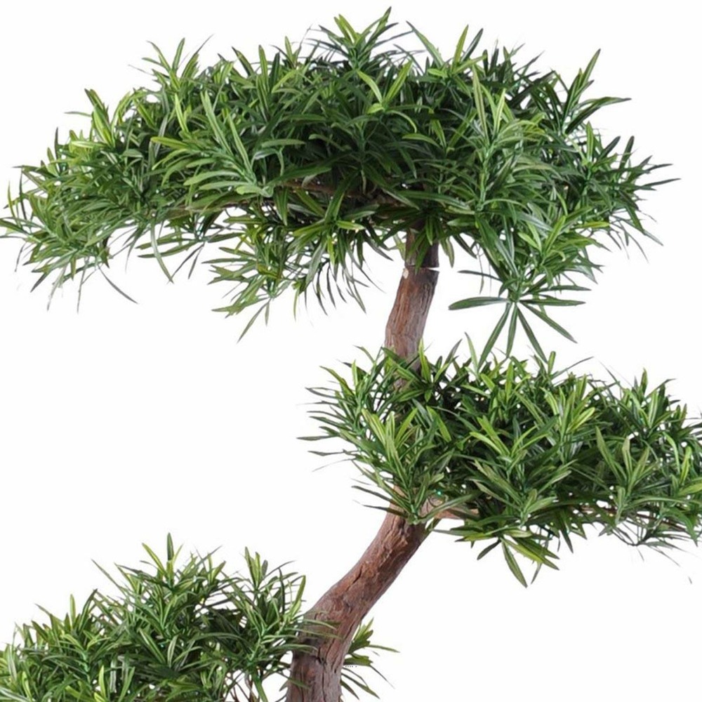 Bonsaï podocarpus artificiel h 100 cm d 70 cm en pot - choisissez votre hauteur:
