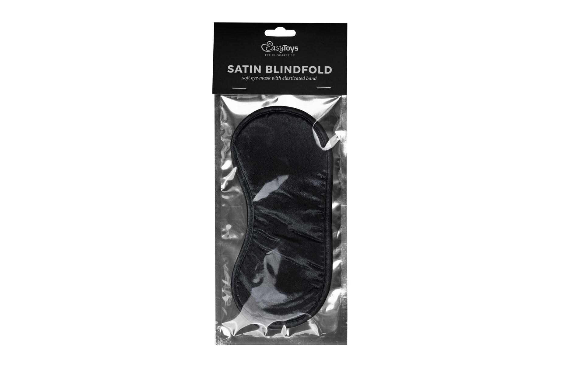 Augenmaske aus Satin SchwarzHochwertige Maske für erotische Spiele