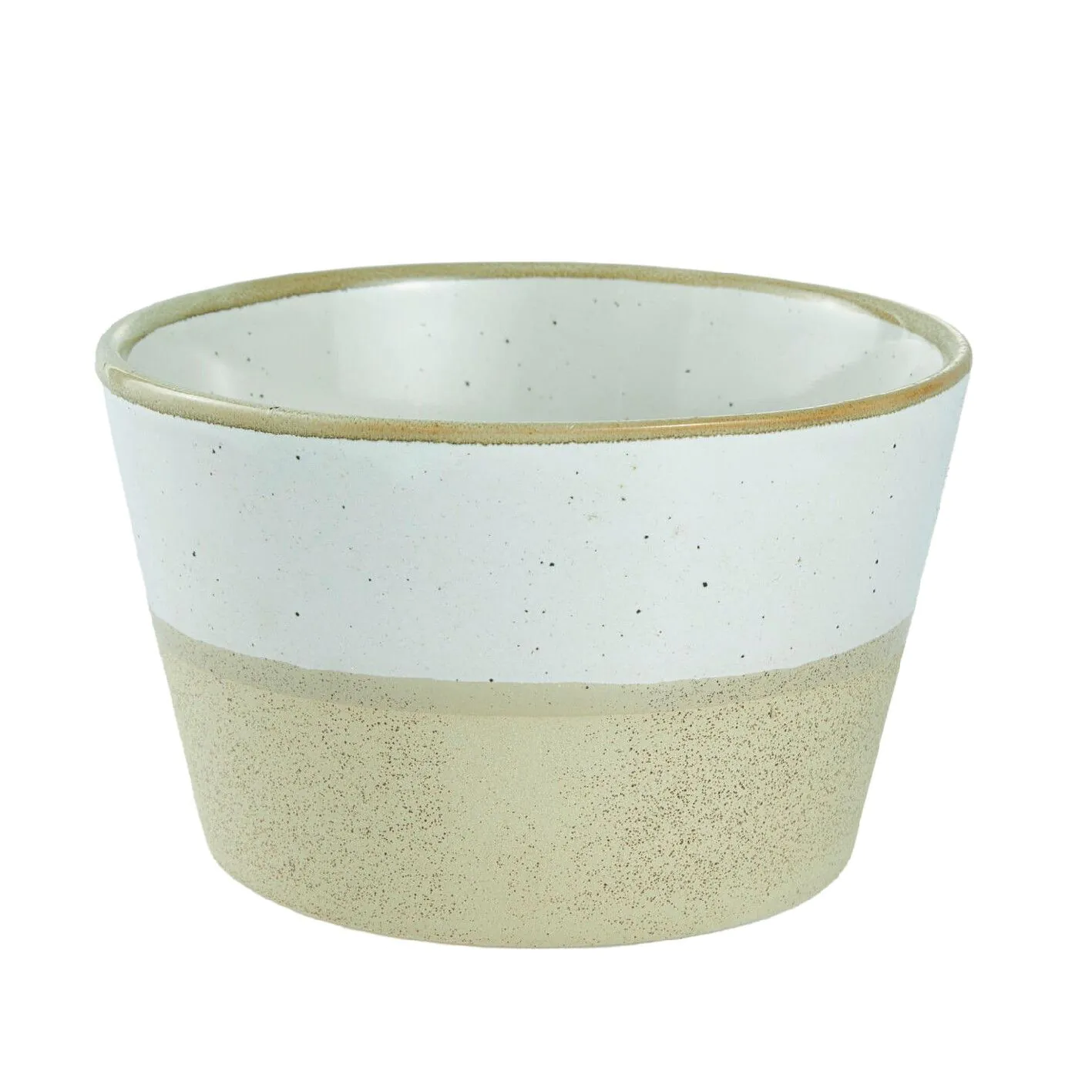 Müslischale Rustik, konisch/creme, 13 cm