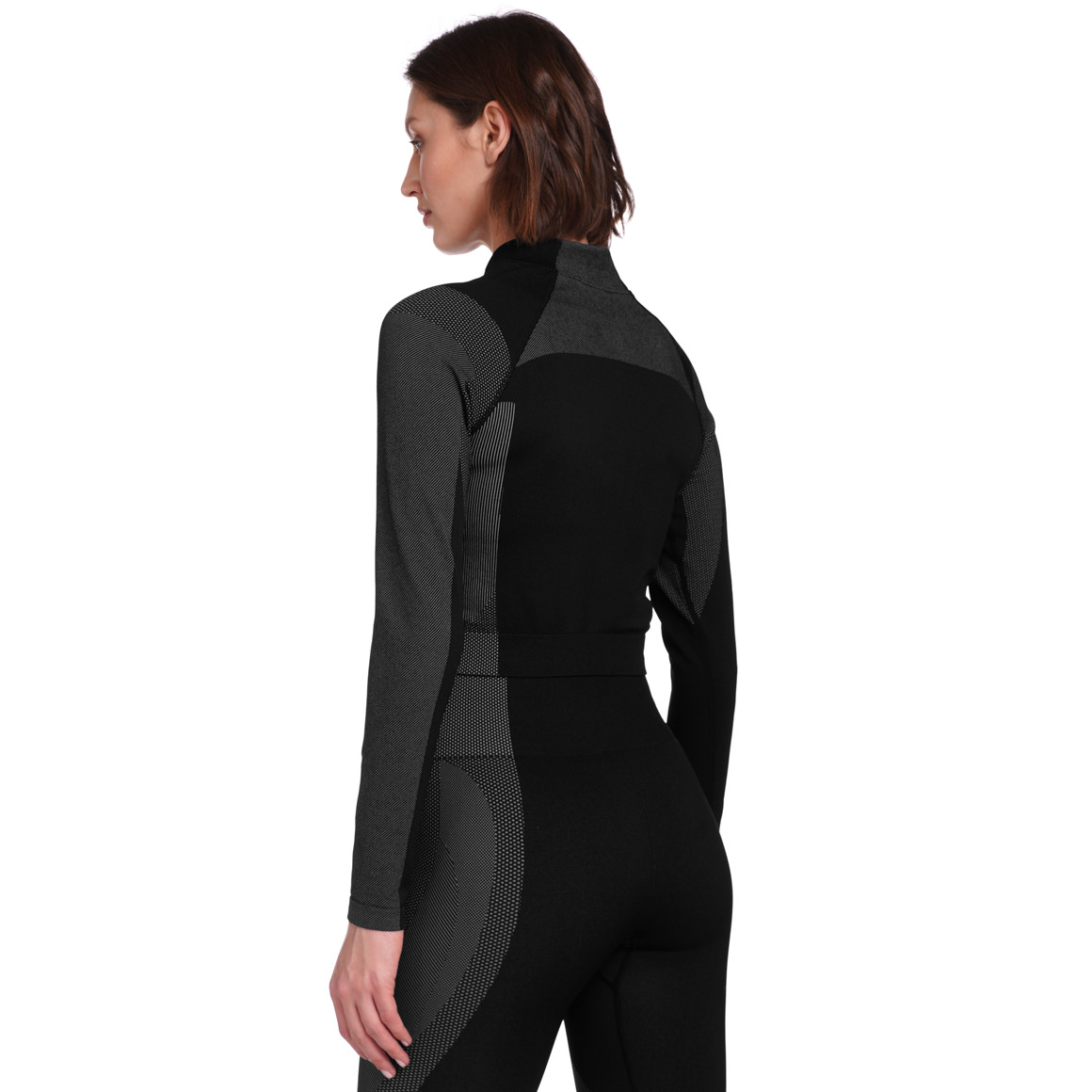 Gina Sports Damen Sport-Shirt im Cropped-Look schwarz