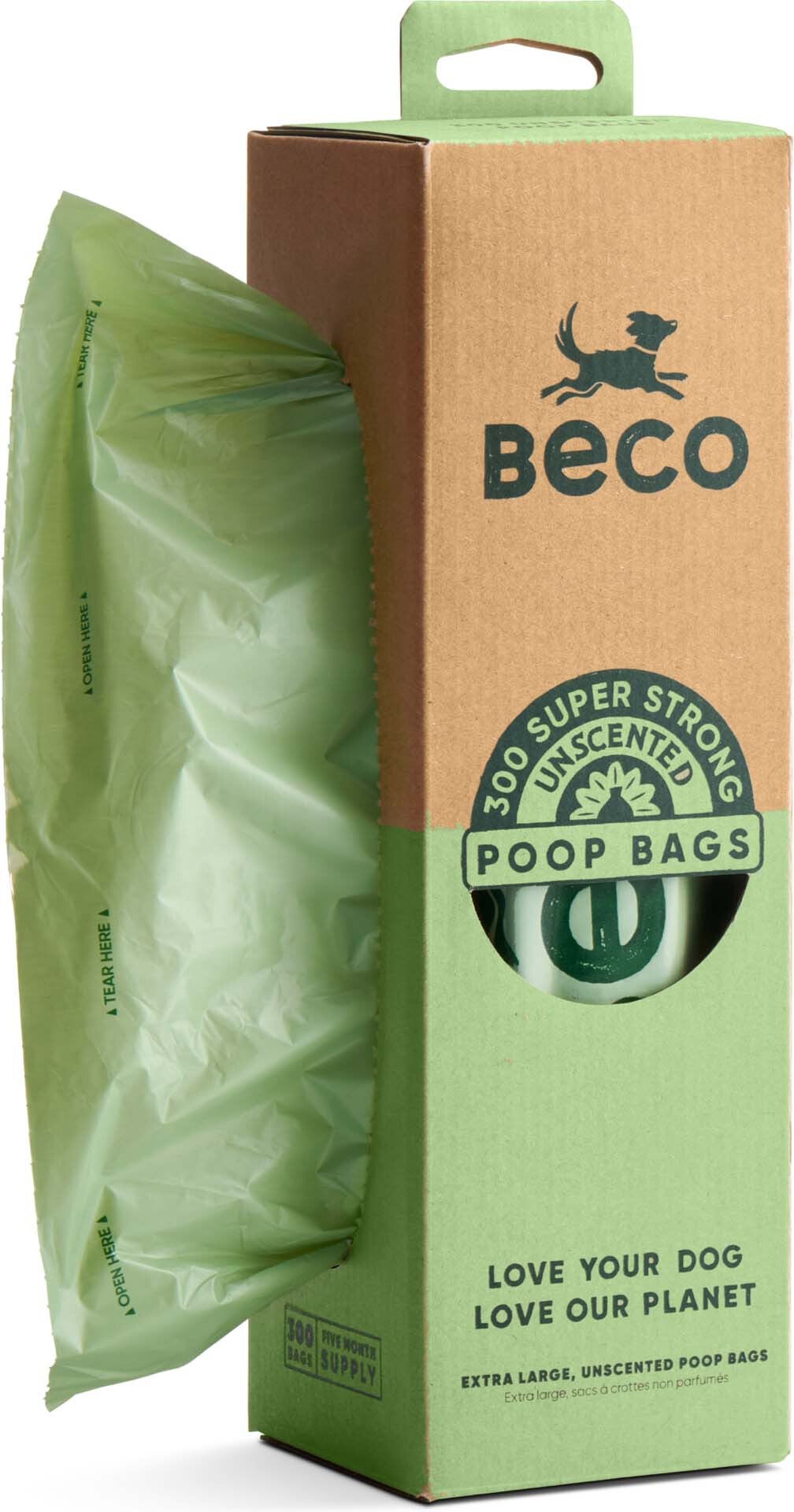 Beco poepzakjes rol groen 300 stuks