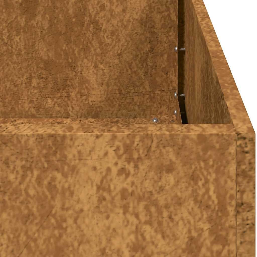 vidaXL Pflanzkübel Rostig 200x80x40 cm Wetterfester Stahl, Pflanztopf, Pflanzenständer, Hochbeet, Pflanzgefäßständer, Pflanzentablett, Gartenpflanzer