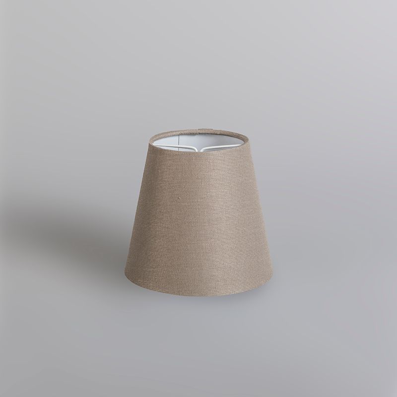 Kroonluchter crème 60 cm met taupe klemkappen - Giuseppe