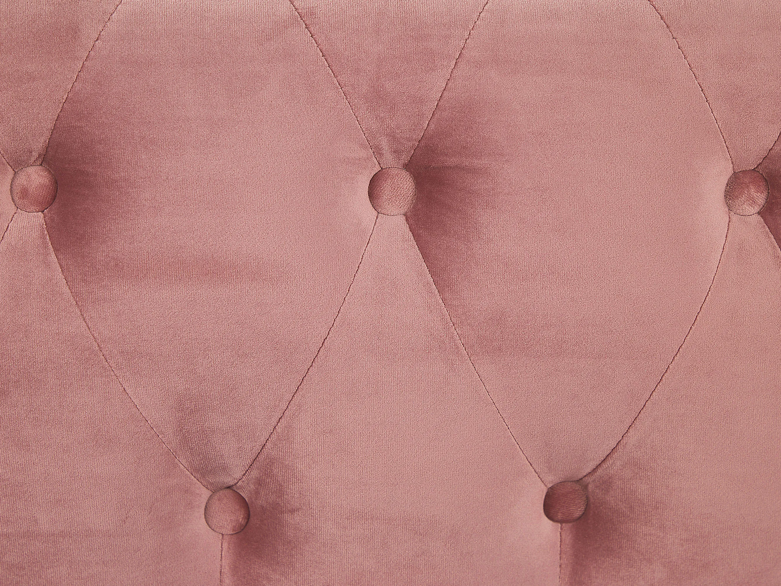 Bank 3-zits CHESTERFIELD Fluweel Roze