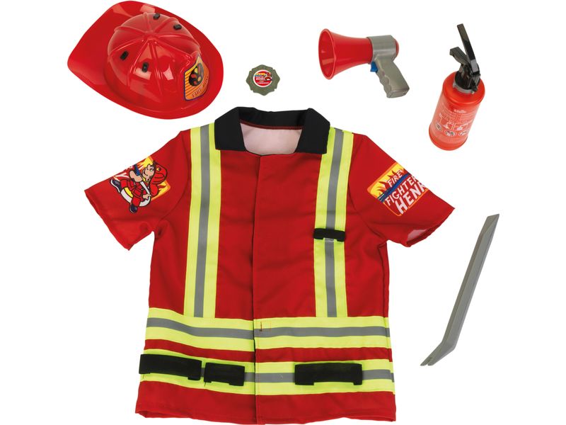 Klein-Toys Rettungsdienst Feuerwehrkostüm Feuerwehr-Set für Kinder