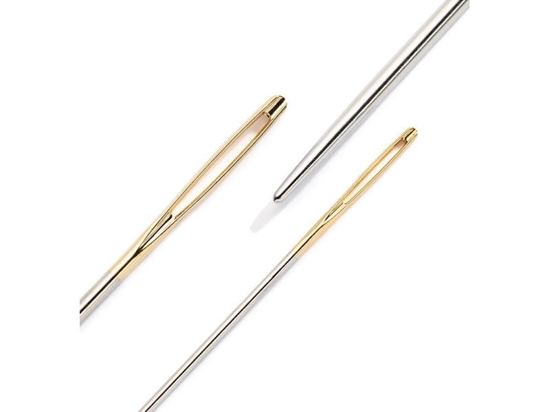 Prym Wollnadel Nr. 1   3 ohne Spitze, 3 Stück Multifunktionale Wollnadeln mit abgerundeter Spitze zum Sticken