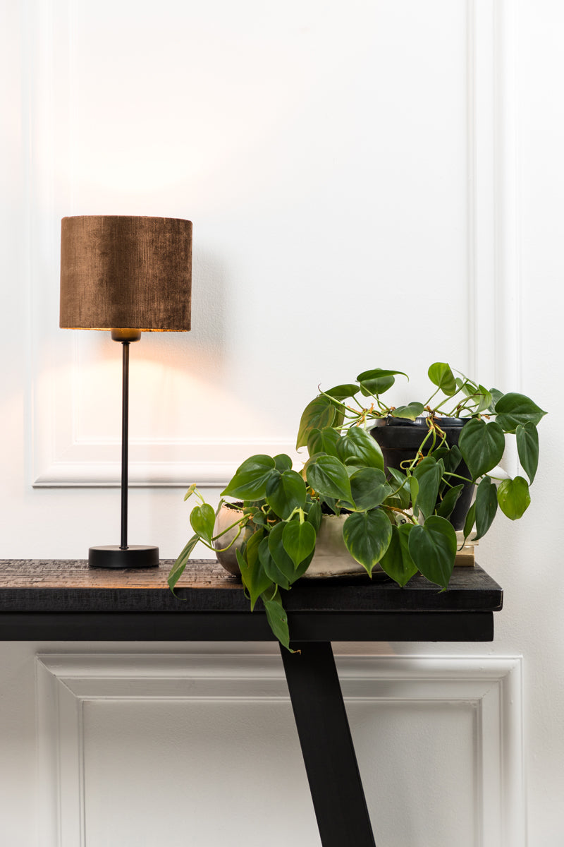 Light & Living Light&living Lampvoet Ã10x38 cm HOUSTON mat zwart