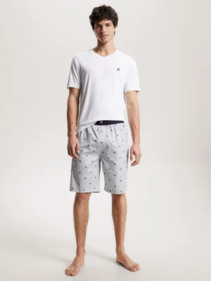 Conjunto de shorts de pijama com monograma TH