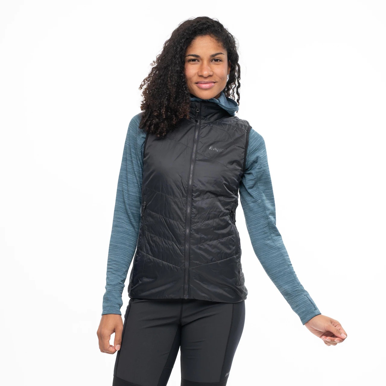 Rabot Insulated Hybrid Vest Dame Black/Solid Charcoal