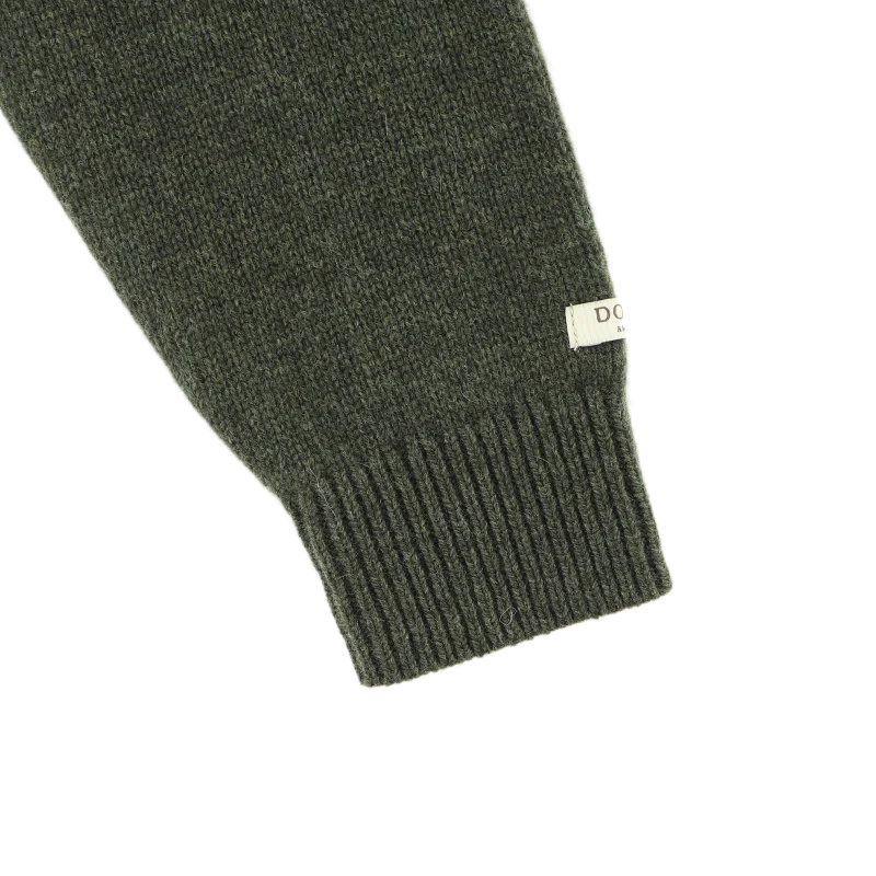 Denn Merino Wool Sweater | Gingerbread | Night Green
