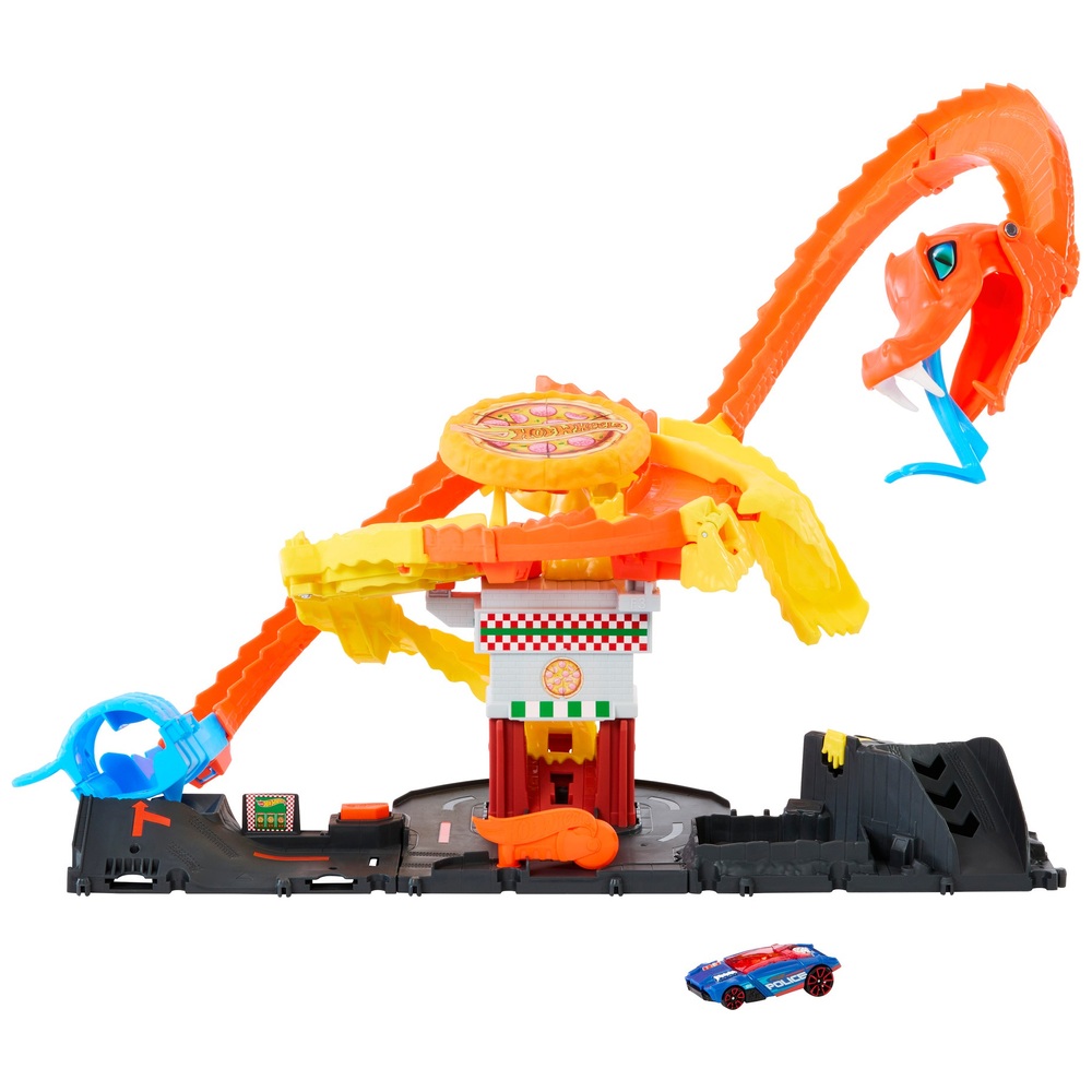 Hot Wheels City Cobra Slam Pizza Attack Set