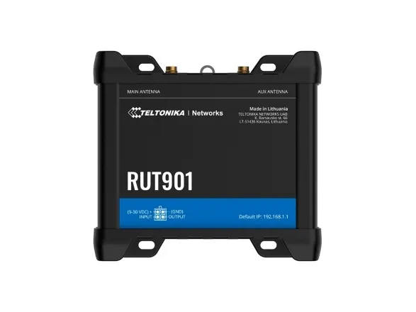 Teltonika RUT901 - Trådløs router 3-port switch - PPP 2,4 GHz - DIN monterbar på skinne