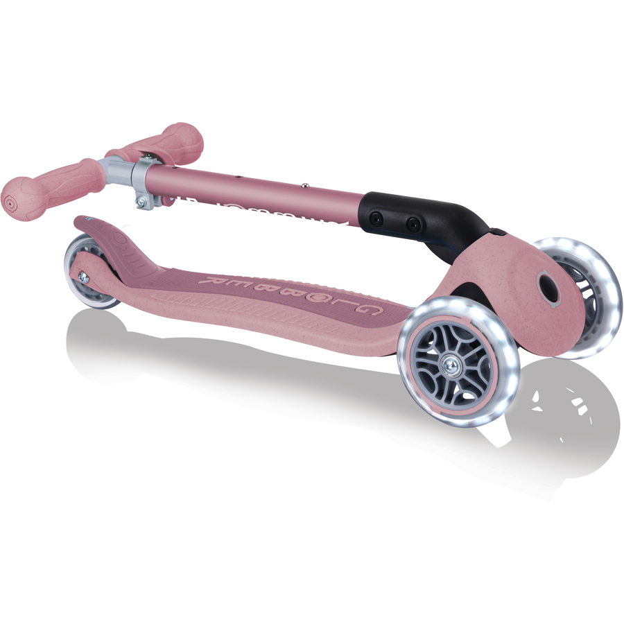 GLOBBER Faltbarer Junior Scooter Lights Eco, beere
