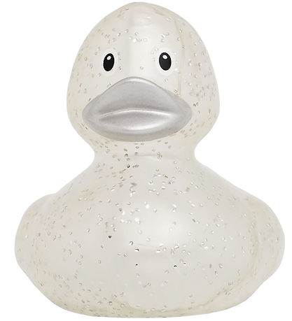 Badeente - Glitter Silber