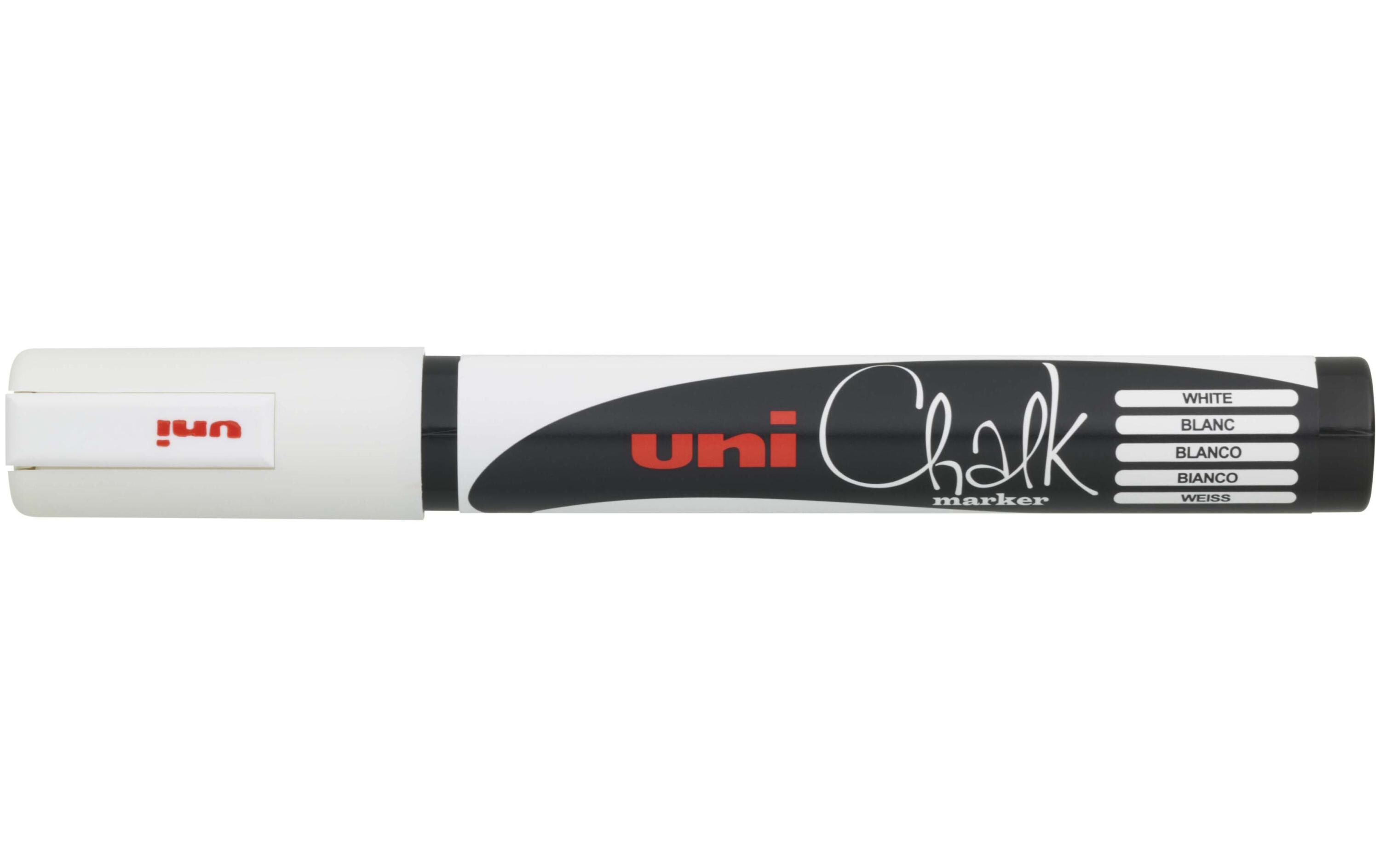 Kreidemarker Uni CHALK 1.8-2.5 mm WeissWeisser Kreidemarker