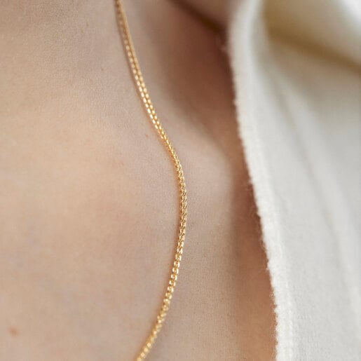 Gargantilha TOUS Chain com Cordão Dourado, 45 cm