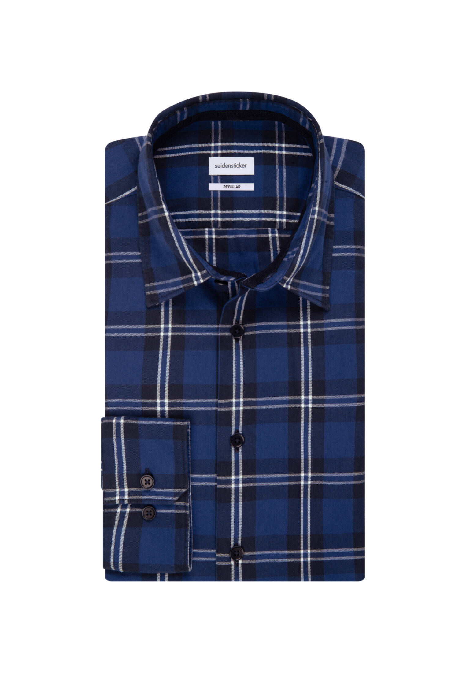 Seidensticker| Herren Casual Hemd Schwarze Rose